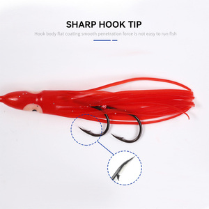 Leurre de pêche JIGGINGSOUL-JL056-New Tête de gabarit lente Pêche lumineuse Jigging <span class=keywords><strong>Octopus</strong></span> Assist Hook Rigs Squid Skirt Metal Jig Lure - Product Image 3