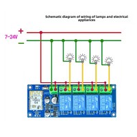 Commutateur de télécommande WiFi sans fil 12V 24V Smart Home à double mode Module relais courant 10A Max 5V Max