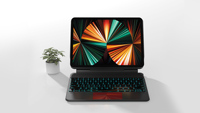 Baru Nirkabel BT Smart Trackpad Keyboard Magnetic Magic Keyboard untuk Ipad Pro 12.9 Inci 2021/2022