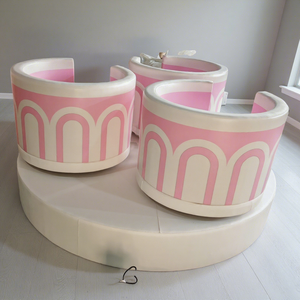 Indoor Soft Play Equipment for Three Kids Spin Ride Cup Merry Go <b>Round</b> Party Events Tree <b>Swing</b> - Product Image 1