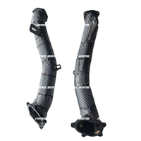 Tuyau de descente d'échappement droit de bouclier thermique de prix concurrentiel pour Audi Rs6 C7 Rs7 S6 C7 S7 4.0 Tfsi V8