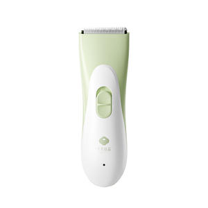 Tondeuse à cheveux pour bébé October Crystal, silencieuse, rechargeable, électrique, pour nouveau-nés, usage domestique, plastique vert, alimentation USB - Product Image 5
