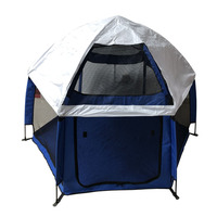 Tente de camping pour animaux de compagnie d'extérieur avec couverture Maison de chat portable Maison de chien