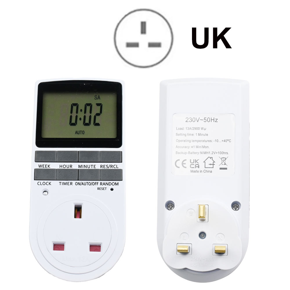 Digital Security Timer Plug Socket Programmable Switch Timer With LCD  Display Indoor Programs Plug Timer for Irrigation System| Alibaba.com, image size:1000x1000