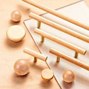 Nordic Brass Small Handle Natural Color Ball Cabinet Door Wardrobe Cupboard Minimalist Light Luxury <b>Drawer</b> Knob - Product Image 5