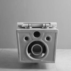 Offres Spéciales en usine de couleur blanche de la toilette de forme carrée de la vaisselle sanitaire murale avec réservoir d'eau <span class=keywords><strong>Clos</strong></span> et - Product Image 4