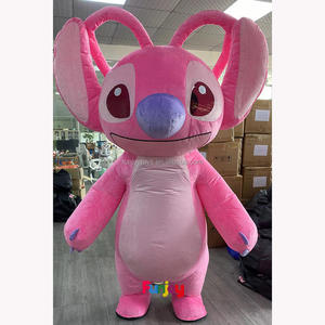 <span class=keywords><strong>Disfraz</strong></span> de Mascota de <span class=keywords><strong>Stitch</strong></span> Inflable Caminante para Exteriores de 2/2.6/3m <span class=keywords><strong>Rosa</strong></span> para Cosplay de Dibujos Animados para Adultos - Product Image 3