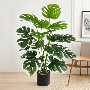 Style nordique grand sol plantes <span class=keywords><strong>en</strong></span> <span class=keywords><strong>pot</strong></span> artificiel vert palmier tortue soutenu <span class=keywords><strong>bambou</strong></span> décor à la maison hôtel décoration soie matériel - Product Image 1