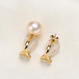 ต่างหูเงินแท้ S925 รูปทรงผีเสื้อ ประดับมุก DIY พร้อมลูกปัดกลมขนาด 8-10 มม. รุ่น 2271 แบบหนีบ - Product Image 1