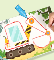 La carte d'entraînement au contrôle du stylo effaçable la plus populaire pour l'éveil des enfants, utilisée pour exercer la concentration.