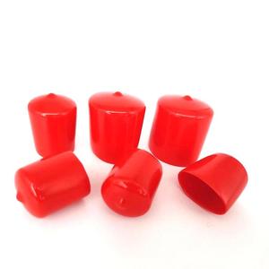 Màu đỏ cách nhiệt tay áo nhựa bụi <span class=keywords><strong>cap</strong></span> vít chủ đề mềm bảo vệ PVC End <span class=keywords><strong>Cap</strong></span> - Product Image 5