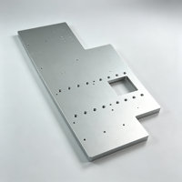 Plaque d'outillage et base de machine d'automatisation en acier inoxydable/aluminium usinée sur mesure par CNC avec surface anodisée