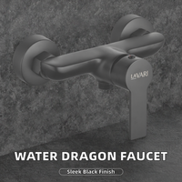 Robinet de douche thermostatique mural moderne en laiton cuivré noir, avec barre coulissante et jet de pluie doux, à poignée unique - Meilleures ventes