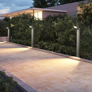 Lawn <b>Lights</b> Solar <b>Led</b> Aluminum Outdoor Garden Pathway Lighting Water Resistant 3 Year Warranty - Product Image 5