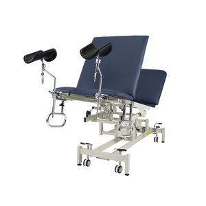 سرير فحص نسائي كهربائي بثلاثة أقسام قابل للتعديل، سرير علاج طبيعي، طاولة توليد مع مسند للقدمين - Product Image 4