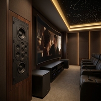 Solution de système de cinéma incluant des enceintes / amplificateurs de puissance / caissons de basses. Personnalisation de Cinéma Haut de Gamme Professionnelle.
