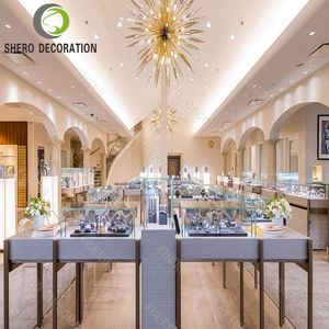 Diseño Interior Personalizado para Exhibidores de Joyería, Muebles de Tienda de Joyería Fina de Oro, Vitrina de Lujo para Centro Comercial - Product Image 1