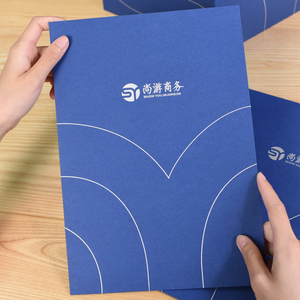 A4-formaat presentatiemap van gerecycled papier met twee vakken, digitaal bedrukt, voor zakelijke documenten - Product Image 3