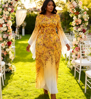 Robe longue décontractée plissée style Miyake, couleur tendance, grande taille, élégante et haut de gamme, pour l'automne, pour femmes distinguées