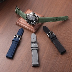 20mm 22mm cinturino orologio in tessuto a vela per <span class=keywords><strong>Samsung</strong></span> <span class=keywords><strong>Watch</strong></span> bracciale biadesivo in Nylon cintura da polso sportiva a sgancio rapido per uomo - Product Image 5