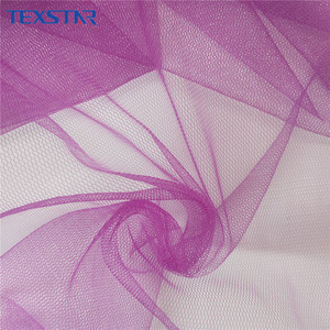 Bán Buôn 30D Nylon Tinh Thể Mềm Lục Giác Màu Tím Vải Tuyn Cho Ăn Mặc - Product Image 3