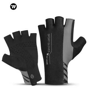 WEST BIKING-<span class=keywords><strong>guantes</strong></span> transpirables a prueba de golpes para <span class=keywords><strong>ciclismo</strong></span>, de medio dedo, Unisex - Product Image 1