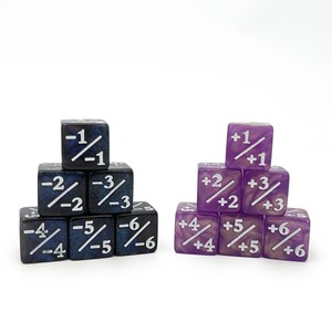 Dados de escritorio multiusos de 16 mm con esquinas cuadradas para MTG, dados de entretenimiento de acrílico y madera para suma y resta - Product Image 1