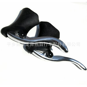 Palancas de freno para carreras en carretera, aleación de aluminio, ergonómicas de 2 dedos, color negro, para bicicleta de carretera - Product Image 4