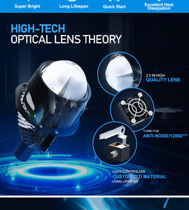 GPNE – Mini projecteur bi-led universel à lentille 2.5 pouces, double éclairage pour voiture, 55W, 60W, livraison rapide - Product Image 6