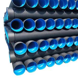 صرف صحي من المصنع مباشرة HDPE DN400 مزدوج الجدار من البولي إيثيلين عالي الضغط مدفون مياه الصرف الصحي ASTM DIN - Product Image 2