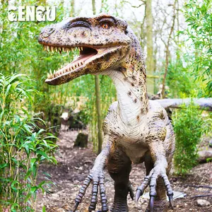 Realista grande tamanho animatronic estátua de dinossauro, modelo do mundo dos dinossauros