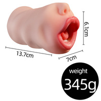 Masturbador Masculino de Alta Calidad, Copa de Masturbación Realista, Muñeca Sexual de Silicona para Sexo Oral, Venta al Por Mayor del Fabricante