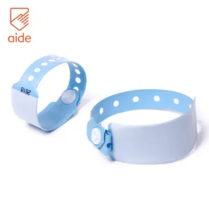 Descartáveis Gravável Plástico Vinil PVC Pulseiras Médica do Hospital Para A Mãe Eo Bebê Recém-nascido