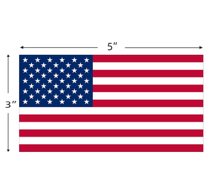 <span class=keywords><strong>Descuento</strong></span> por Volumen, Adhesivo de Vinilo Resistente al Agua y a los Rayos UV con Diseño de Bandera Americana de 3*5cm para Decoración - Product Image 2