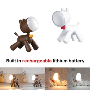 Cute Puppy Rechargeable LED Night <b>Light</b> Built-in Battery Warm <b>Light</b> Bedside Sleep Lamp Kids Bedroom Gift - Product Image 1