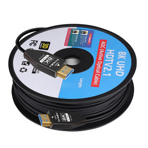 Câble FoMaKo 8K en fibre optique plaqué or pour connecteurs mâles (49,21 ~ 328,08) FT (15-100m) Ultra Haute Vitesse 48 Gbps UHD HDTV 2.1 - Product Image 1