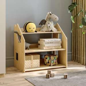 Organización y almacenamiento de madera para el hogar, organizador de almacenamiento de juguetes para regalo de <span class=keywords><strong>Navidad</strong></span>, almacenamiento de juguetes y libros para niños - Product Image 3