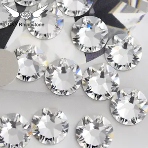CY Non Hot Fix 16 Facets Luxury Crystal Piedras De Cristal Strass Rhinestone Transparent Glass Rhinestones