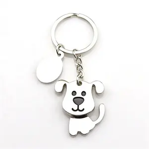 cute puppy shake head dog zinc alloy car keychain animals souvenir