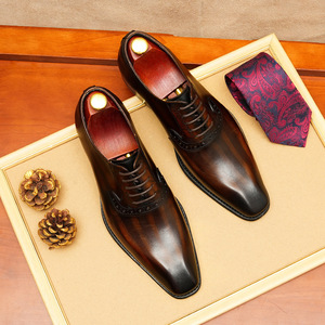 navy blue formal dress petite Magnanni Cruz II Men's Black Patent Leather Wholecut Oxford Shoes — Size 11.5 main image 0