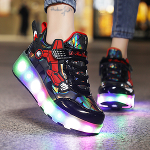 Zapatos con Ruedas para Niños, con Luces LED, Carga USB, Patines con Ruedas, Zapatillas con Luces Intermitentes para Niñas y Niños, Regalos, Zapatos con Ruedas - Product Image 6