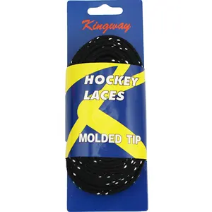 Black 96''108''120'' Polyester Waxed Roller Ice Hockey Skate Shoe Laces