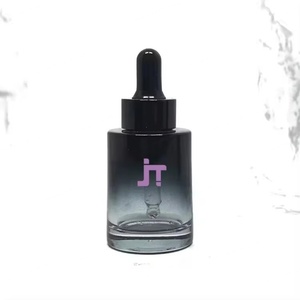10ml-30ml Custom Color Flat Shoulder Cylinder Glass Dropper Bottle for Skin Care Serum & Essential Oil & Eye <b>Drop</b> - Product Image 1