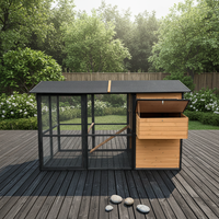 Poulailler d'extérieur moderne de luxe extra large en bois pour l'hiver, pour poulets et cailles, abri pour volailles de jardin, cage pour animaux de compagnie