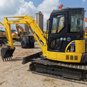ขายรถขุดตีนตะขาบไฮดรอลิกขนาดเล็ก <span class=keywords><strong>Komatsu</strong></span> PC55MR มือสอง ราคาถูก น้ำหนัก <span class=keywords><strong>5</strong></span> ตัน ผลิตในญี่ปุ่น สภาพ 90% พร้อมเครื่องยนต์ ปั๊ม และมอเตอร์ - Product Image 1