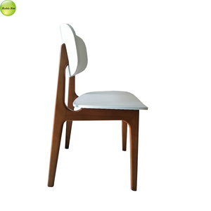 White Color Bitty Size Solid Wood Home Use <strong>High</strong> Quality Luxury Stainless Legs Leather Dining Room <strong>Chair</strong> <strong>on</strong> <strong>Sale</strong> - Product Image 4