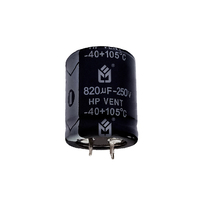 Condensateur électrolytique en aluminium de haute qualité à prix abordable, marque JEC, trou 22x40mm, 470uF 250V, température de fonctionnement 105°C, pour stockage