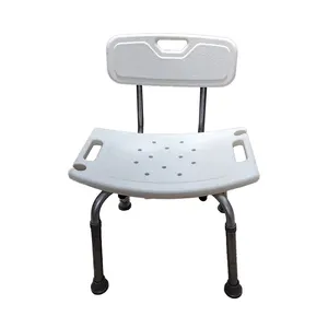 Aluminum Handicap Bathing Shower Chair Medical Device Bathroom Safety Equipment for Easy Bathing