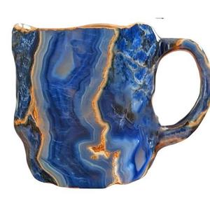Taza de Café de Cristal Mineral Morado 12x10x10 cm 600g Resistente al Calor, Taza Novedosa para Regalos - Product Image 4