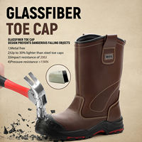Chaussures de sécurité résistantes à l'eau, antidérapantes, résistantes aux acides, avec embout en acier, anti-perforation, pour travaux de construction, pour hommes et femmes